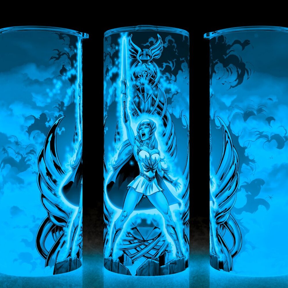 Glow in the Dark She-Ra Princess of Power 80s Cartoon Cup Mug Tumbler